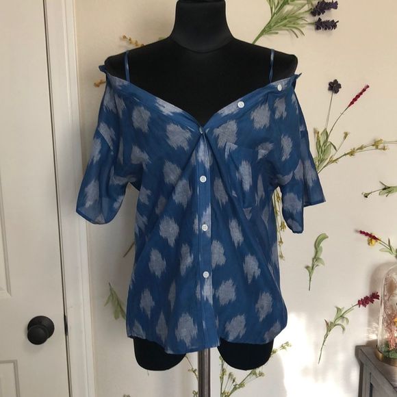 Theory Tamalee SS Spot Ikat Top - Picture 9 of 12